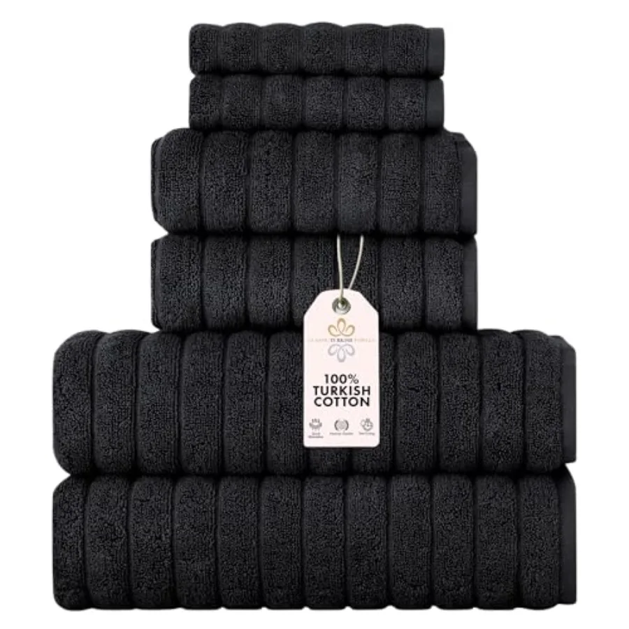 

Набор полотенец CTT Luxury из 6 предметов, 100% турецкий хлопок, быстросохнущие, высокоабсорбирующие и комфортные, включает 2 банных полотенца, 2 полотенца для рук и...