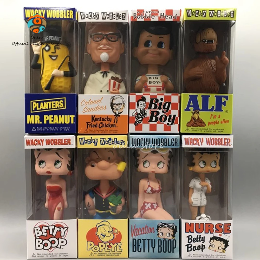 Sexy Betty Figurine Popeye The Sailor Man Anime Figure Bobblehead Mr. Peanut Kfc Big Boy Pvc  Children'S Birthday Gifts Toys