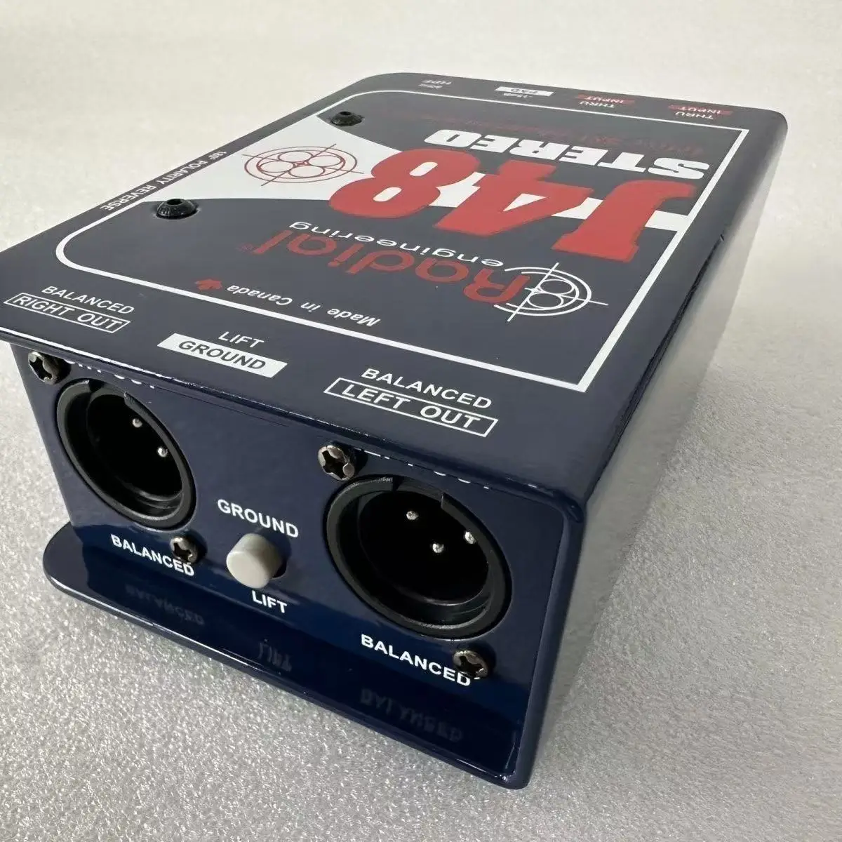 J48 PRO DI Stereo DI Box للجيتار الكهربائي، الجهير الكهربائي، الجيتار الكهربائي الصوتي، والأدوات الإلكترونية للوحة المفاتيح