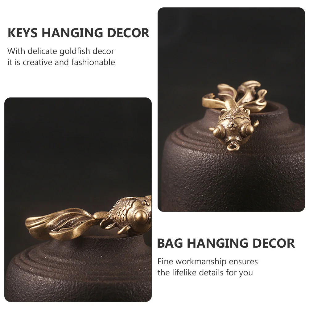 

2pcs Brass Hanging Pendant Keychain Keychain Decor Accessory Decor For Bag Car Keys Handmade Jewelry Gift Accessory