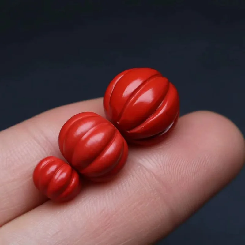 DIY handmade accessories and accessories for cinnabar pumpkin beads