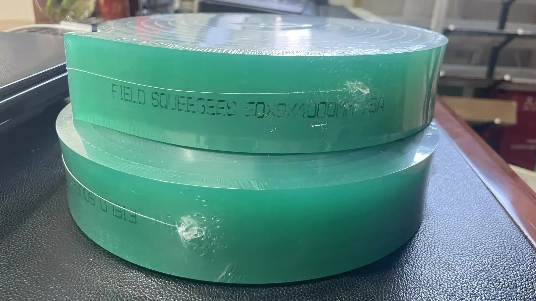 

4M Green 75A Silk Screen Printing Squeegee Rubber 50*9mm Screen Printing Scraper Blade For Screen Printing