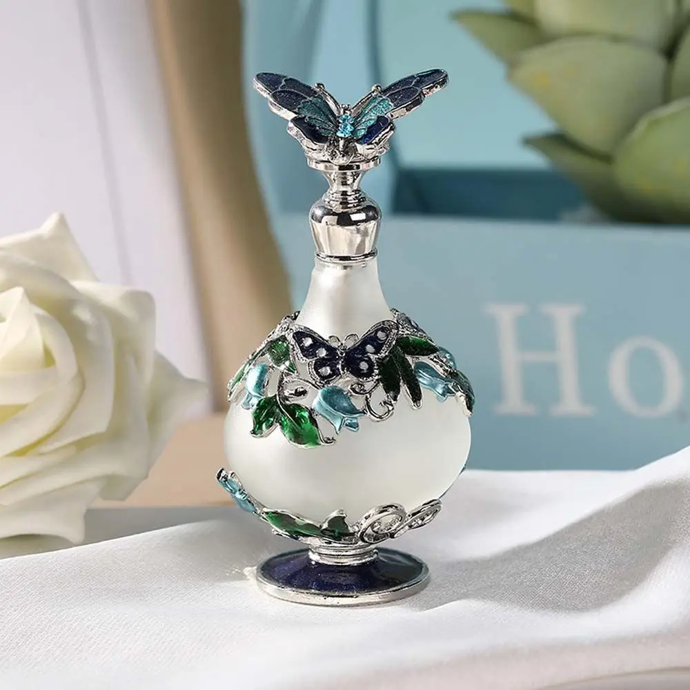 

Vintage Perfume Refillable Bottle Fashion Butterfly Decorative Empty Container Portable Essential Oil Bottles