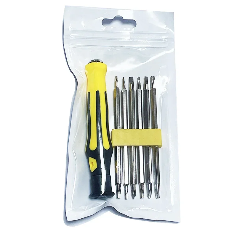 6piece Set Tamper-Proof Magnetic Screwdriver Bit HexScrewdriver Head Flat Repair Precision Insulated Hand Tool Safety