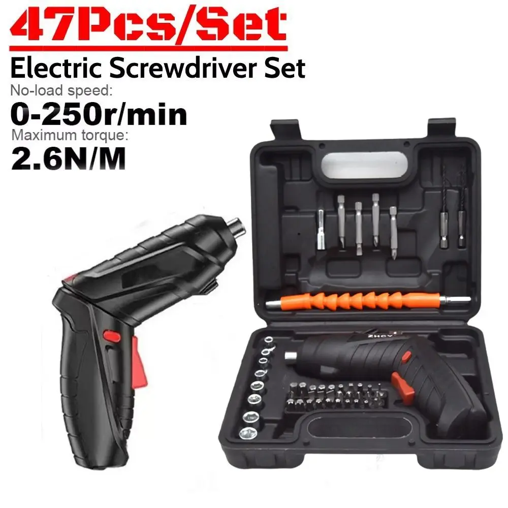 Rechargeable Electric Screw Driver Set Powerful Impact 3.6V Cordless Cordless Screwdriver Driver Bit Rotating Handle