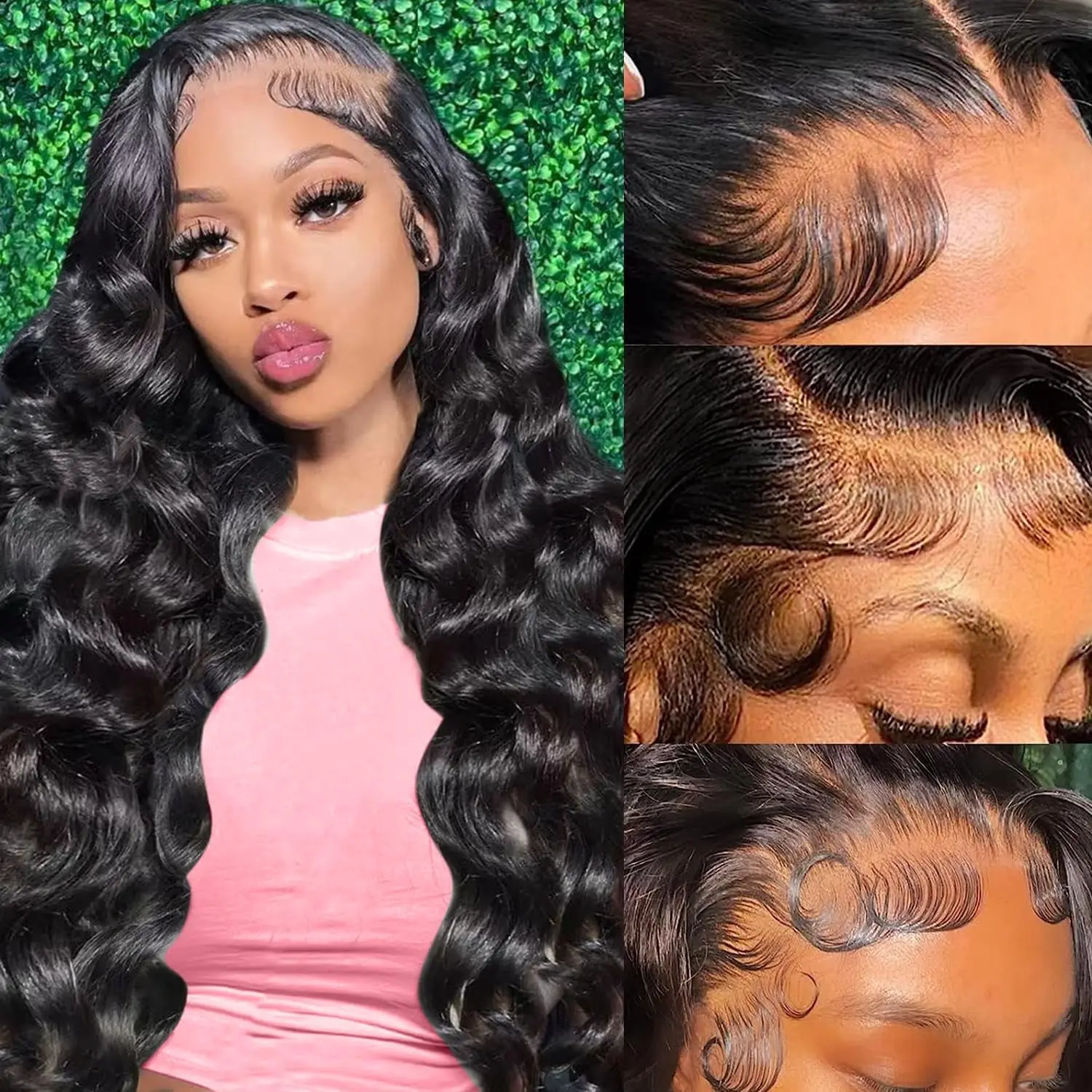 30 36 Inch Bazilian Body Wave 13x6 Transparent Lace Frontal Wig Human Hair 5x5 Glueless Closure water wave 13x4 Lace Front Wigs