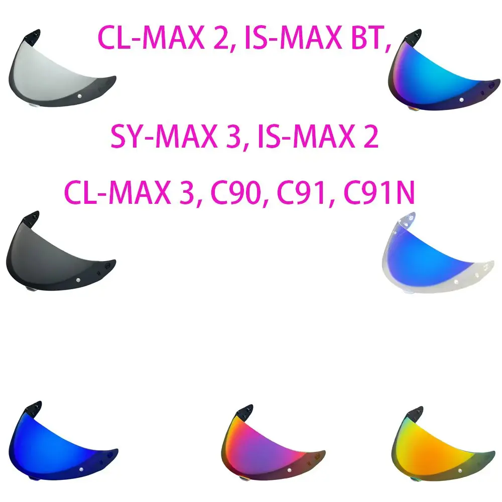 

HJ17 Motorcycle Helmet Visor for HJC C90 C91 C91N CL-MAX 2/3 IS-MAX BT SY-MAX 3 IS-MAX 2 Full Face Shield Replace Anti-UV Lens