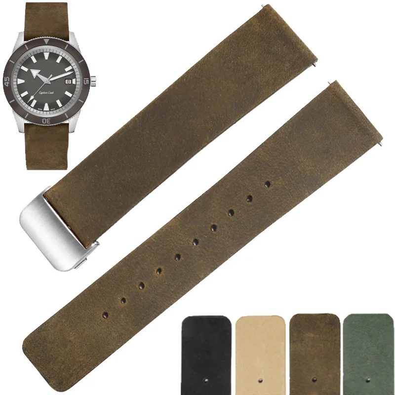 

Universal Brands Matte Leather Watch Strap 18/19/20/21/22mm Flat Straight Interface Ultra-thin Cowhide Watch Strap