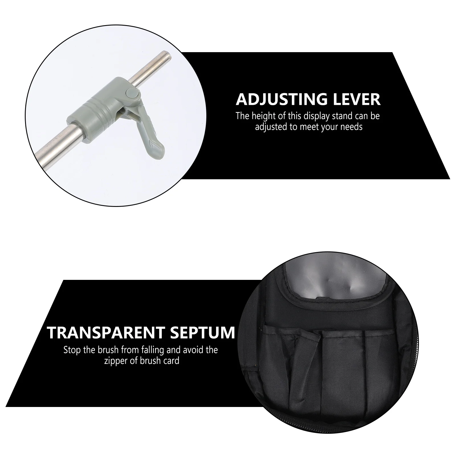 1 set T-shaped Poster Stand Easel Advertising Frames Adjustable Height Sign Display Rack Stainless Steel POP Holder Menu Stand