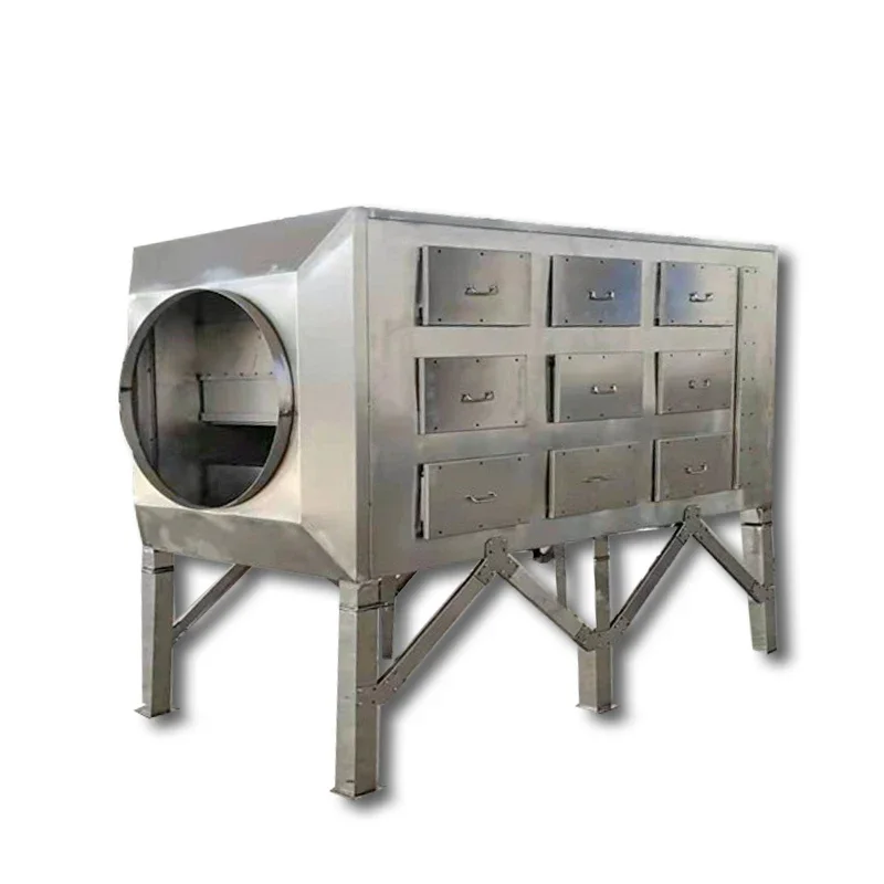 Organic Waste Gas Purifier Activated Carbon Box Adsorption Equipment with Pump Core Component for Efficient Gas Removal