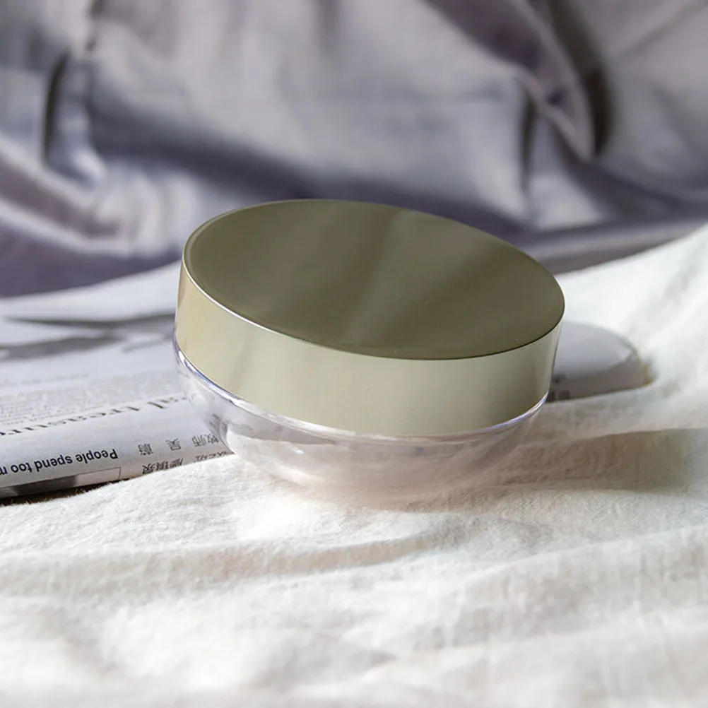 1Pcs Lose Pulver Box Tragbare Kompakte Kosmetik Fall Luftdichten Deckel Elastische Mesh Puderquaste Halter für Foundation Rouge