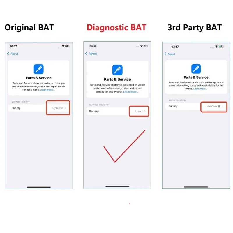 5개입 고용량 진단 배터리 충전식 100% 상태 양호 팝업 창 없음 IOS 18에서 진단됨 아이폰 13 14 15 ProMax용