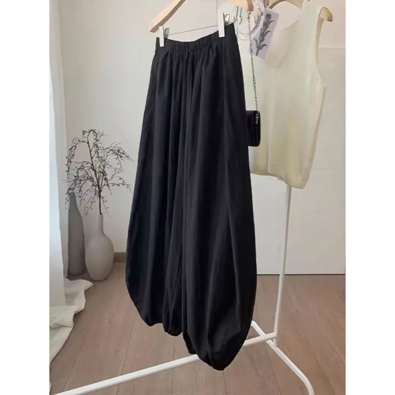 Pant Women Vintage Long Pants High Waist Straight Trousers Y2k Streetwear Elegant Splice Work Casual Loose Solid Summer 2026