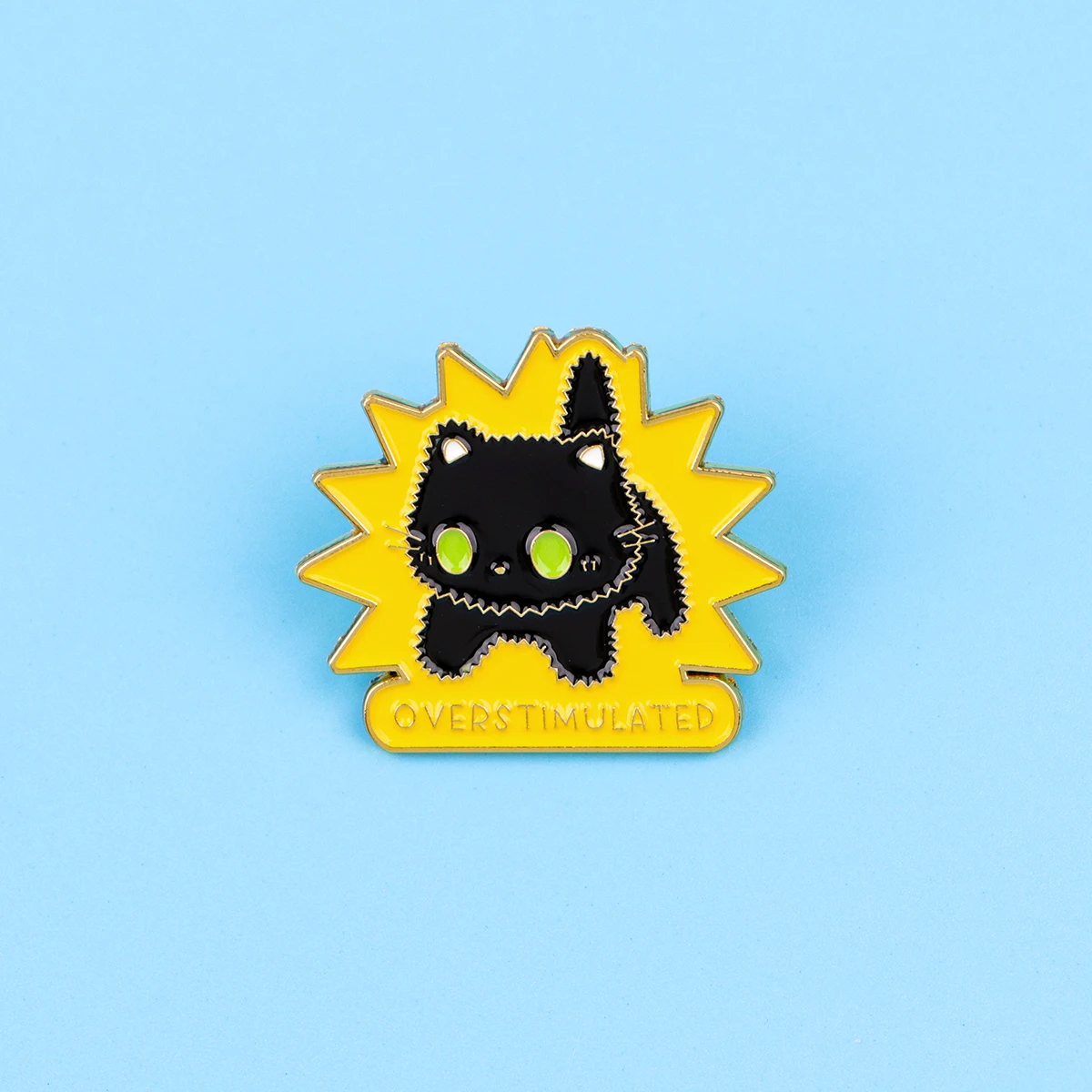 

Забавные черные кошки: мультяшные значки-броши для рюкзаков, эмалевые значки для одежды, металлические значки DIY, аксессуары для украшений