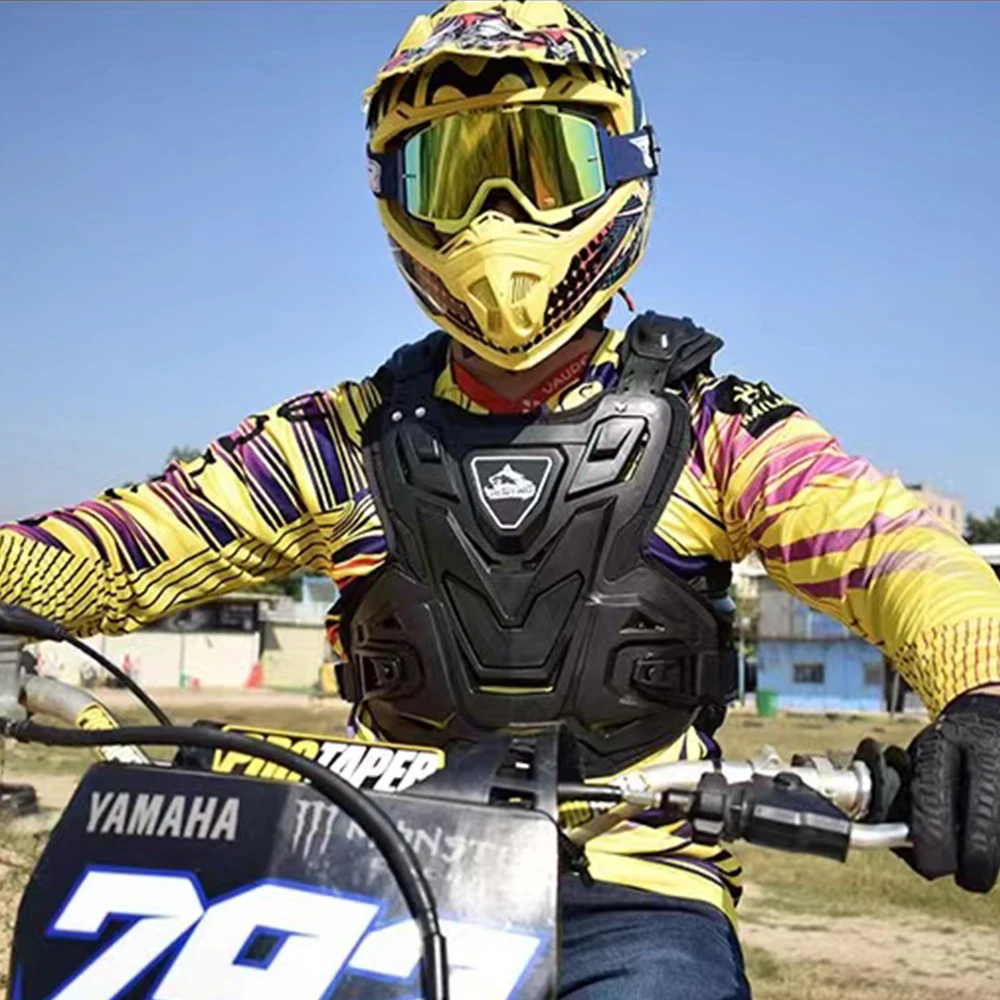 Adult Motorcycle Armor Motocross Skiing Skating Chest Back Body Protection Motocross Off-Road Racing Protective Vest Jackets