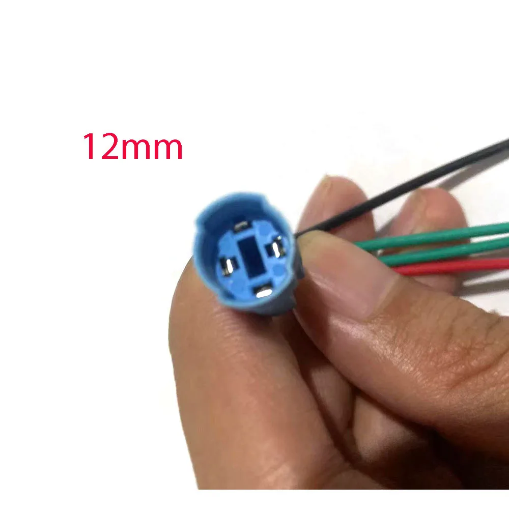 12mm 16mm 19mm 22-30mm cable socket for metal push button switch wiring 2-6 wires stable lamp light button