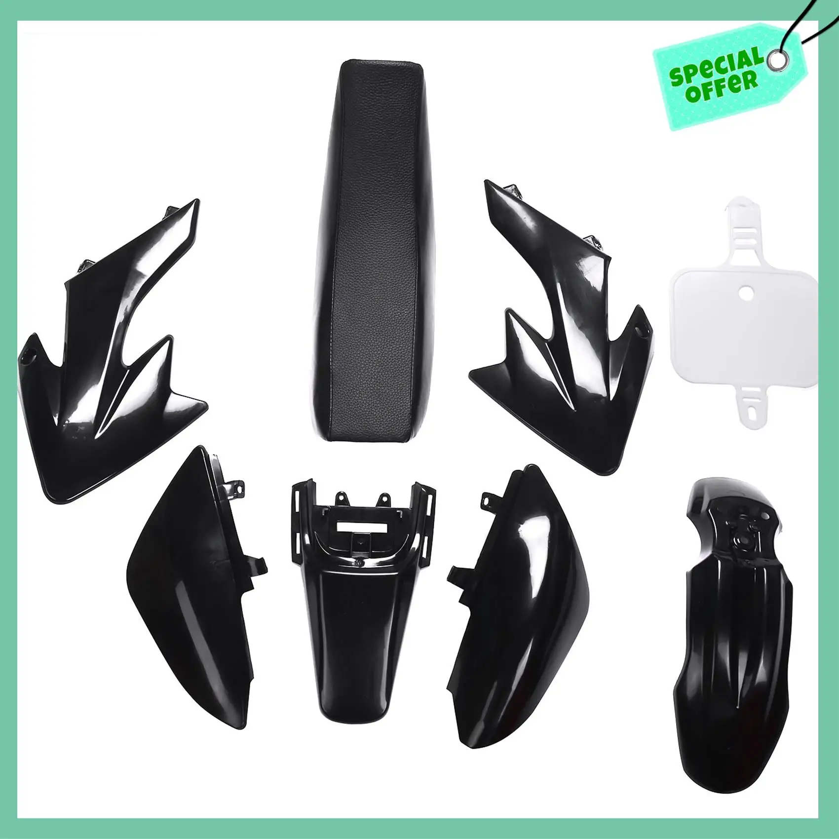 

A03G-8Pcs 50Cc 110Cc 125Cc 140Cc Plastic 4-Stroke Crf50 Pit Off-Road Bike Set Mudguard Seat - Motorcycle Motorcycle Diy Kits