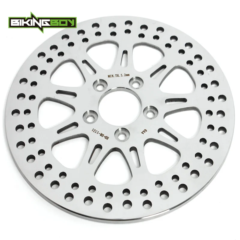 BIKINGBOY Hinterradbremsscheibe für Road King FLHR FLHRC Road Glide FLTR Street Glide FLHX Electra Glide LOW RIDER FAT BOB 12 – Detail 8