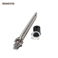 SNDHEATER 120V 220V DN25 1inch Thread Solar Heating Element for Water Ten Tubular Heater with Cap 1500W 2500W 3500W 4500W 5500W