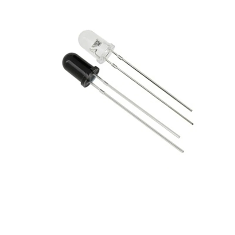 50PCS=PT204-6B IR204-A Each 25PCS Everlight Infrared Phototransistor LED Lamp