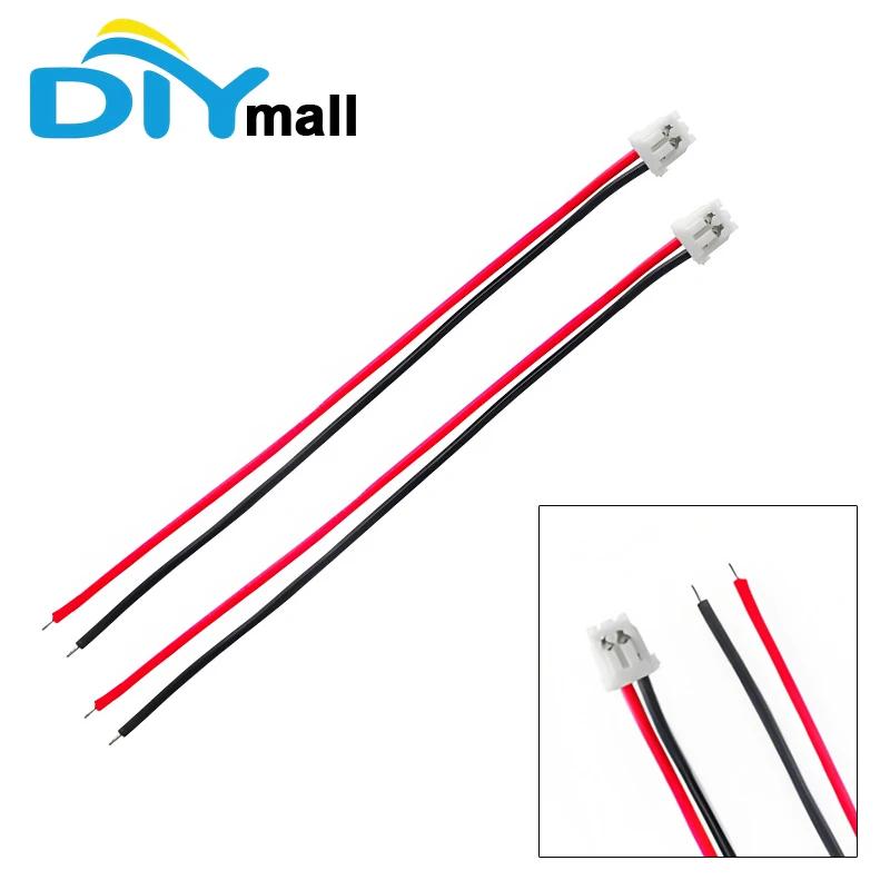 15cm JST 1.25mm 2-Pin Male Connector Cable 28AWG for Heltec LoRa32 WiFi Lora Board Battery Connection - 150mm Wire Length