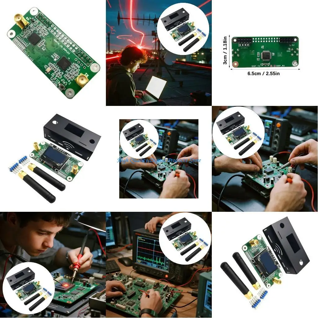 

U2JE MMDVM Double Duplex Hotspot Board SMA Connectors Support P25 for Pi Pistar Fully Tested Hotspot Board