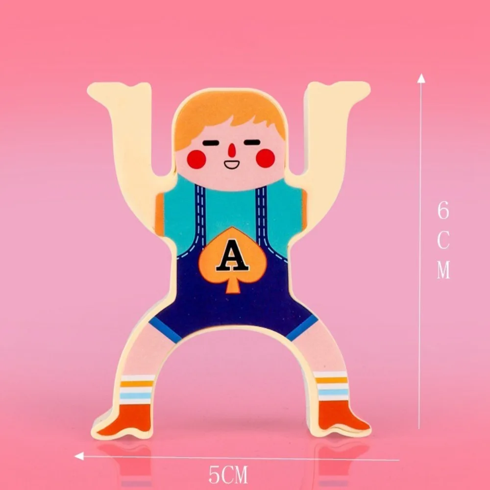 Regalo bambola di equilibrio in plastica fai da te Strongman blocchi di costruzione interazione genitore-figlio impilabili blocchi alti bambini bambini