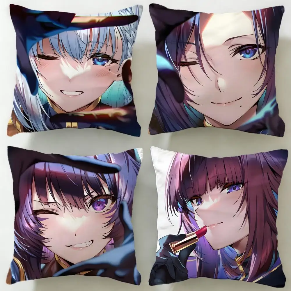 Anime The Eminence in Shadow Cushion Cover Soft & Easy-Wash Pillow Case – Versatile for Couch, Bed, Travel and Office