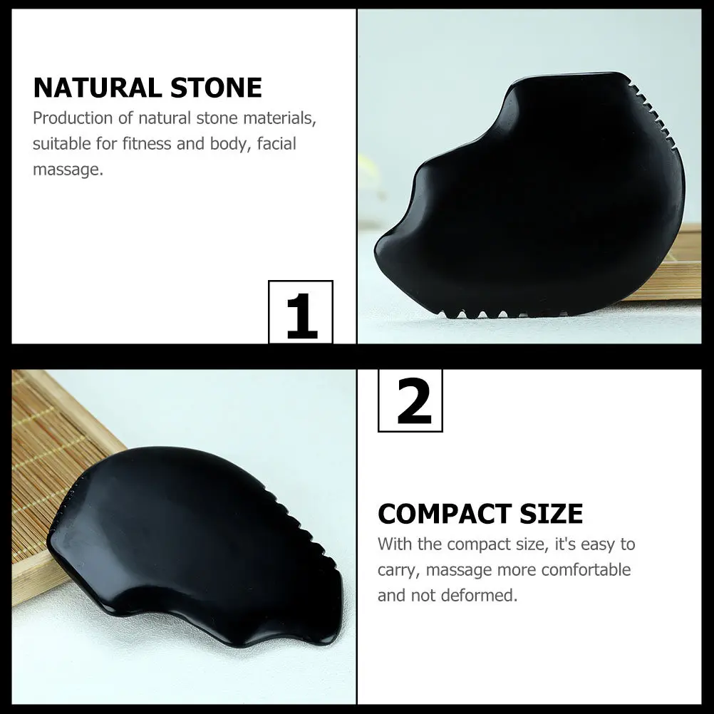 

1Pcs Stone Gua Sha Scraper Smooth Natural Body Facial Massage Tool for Pain Relief and Muscle Relaxation