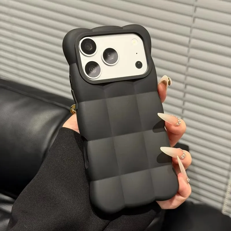 Weiche Silikon-Handyhülle in Wolkenform mit Airbag für iPhone 18 Pro Max 16 17 15 14 13, stoßfester Candy-Bumper, vollständiger Schutz.