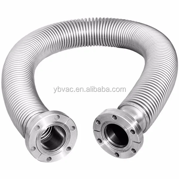 

CF63 Customizable Length Stainless Steel Vacuum Bellows Hose Low Pressure Uncompressible Flexible CF Flange Pipe Fittings