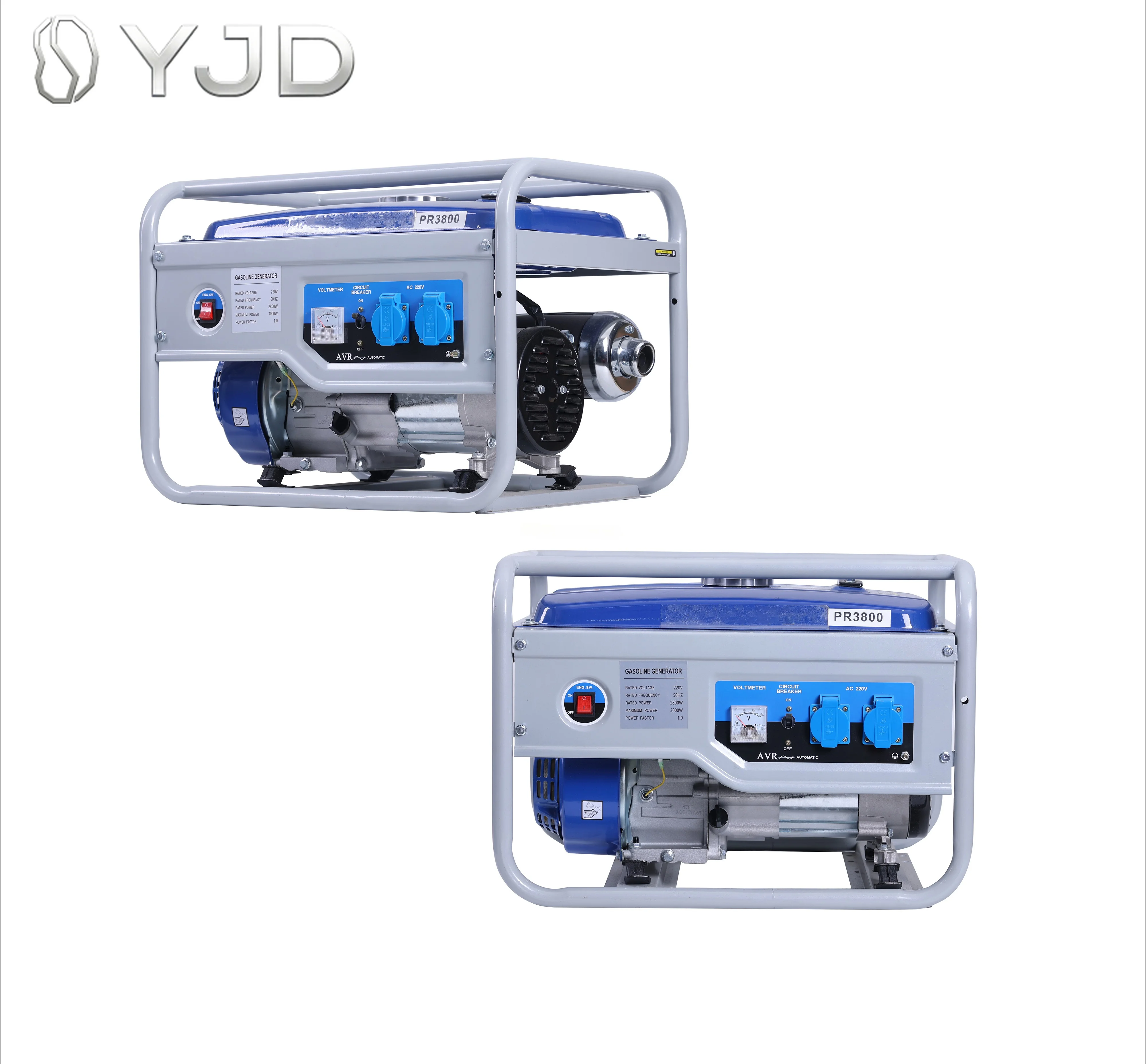 Portable Open Frame 600W 1KW 2KW 3KW 3.5KW 4KW 5KW 6KW 7KW 8KW 9KW 10KW 12KW 15KW 18KW Gas Petrol Gasolne Generator with Wheels