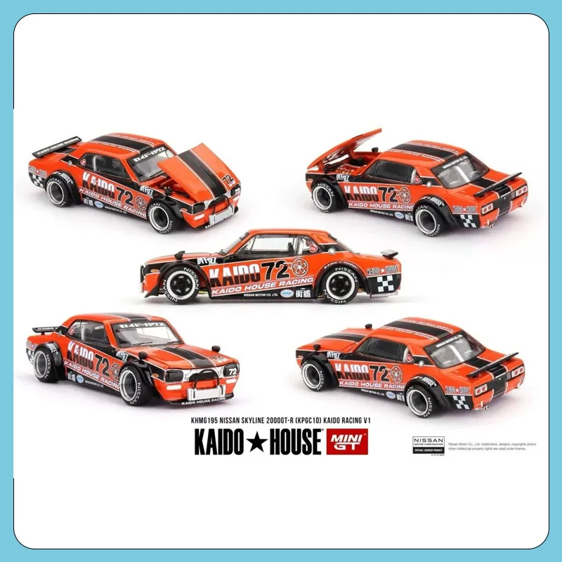 

MINIGT-Kaido House 1:64 Datsun 510 Station Wagon Nissan 2000GT-R Модель автомобиля из сплава на складе