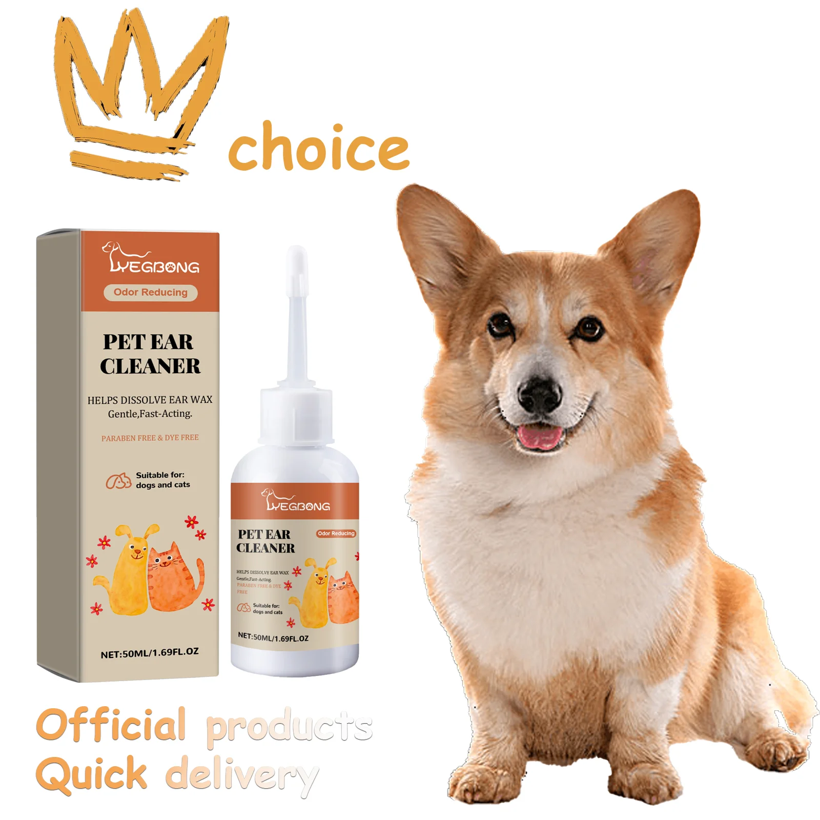 Pet Ear Cleaner - 50ml Krople do uszu dla kotów