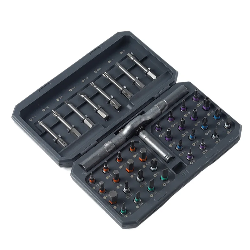 

Precision Ratchet Screwdriver Kit 24/32/42 in 1 - Magnetic Multi-Bit Tool Set with Detachable Handle for Computer DIY Projects