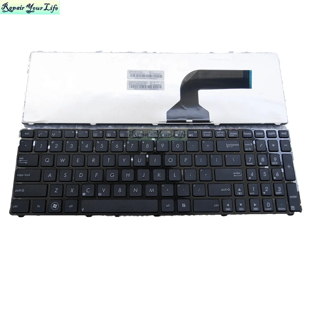 Teclado de repuesto para ordenador portátil, para ASUS X53E, RS32, X53E-XR1, K53, X54, X54C, X54H, X54HR, X54HY, X54L, X54LY