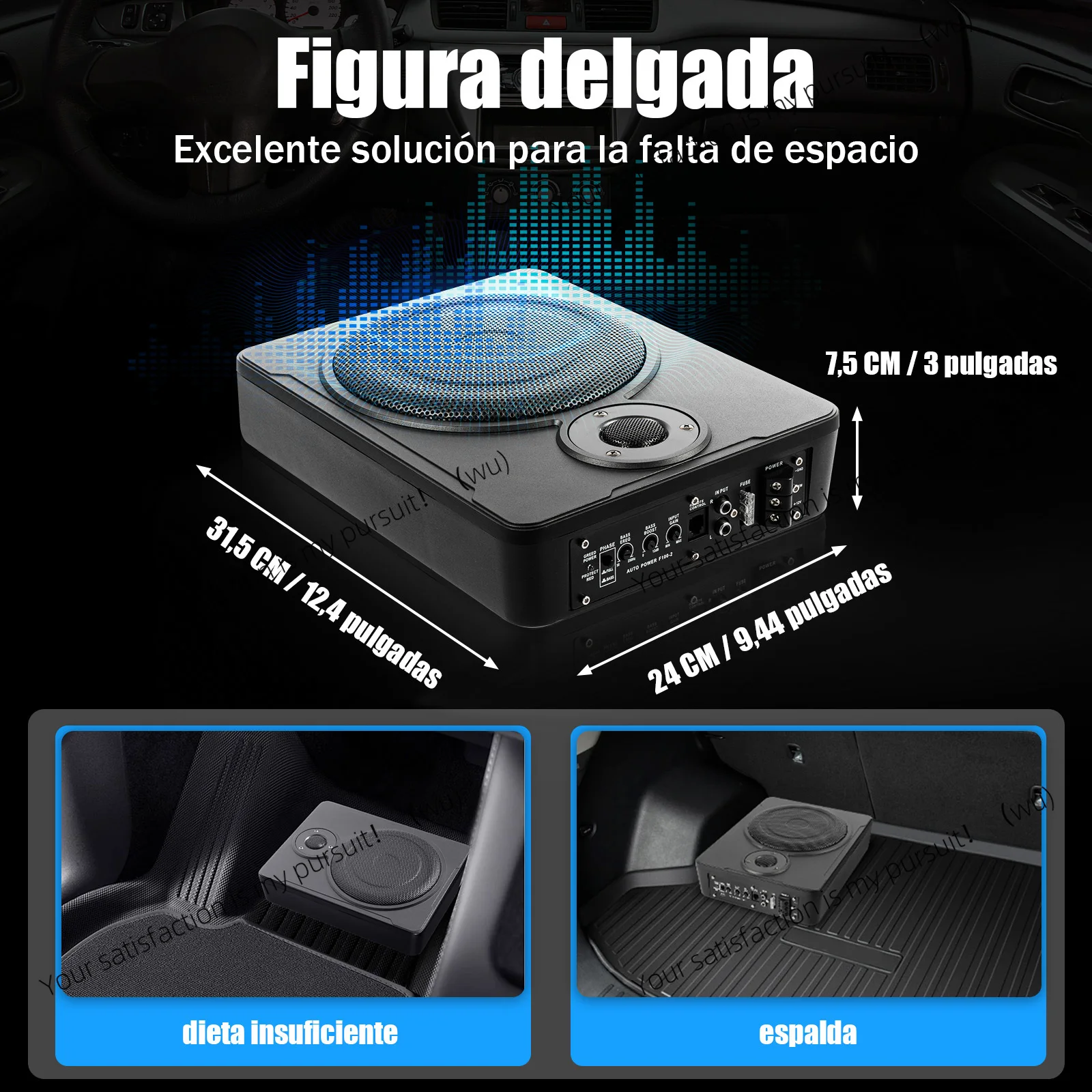 Speaker Sub Bass Mobil atau Tr - Under Seat Subwoofer Slim 8 Inch ulasan dan harga