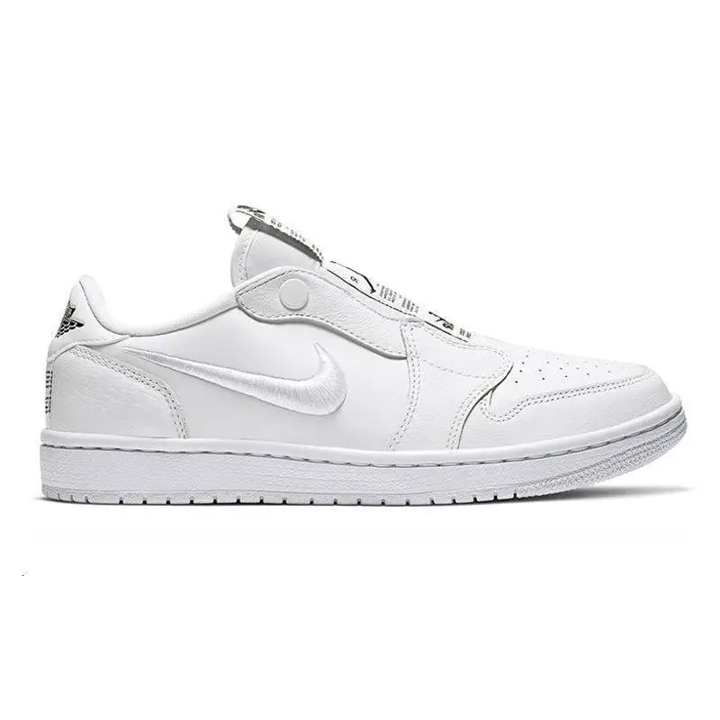 Nike Jordan 1 Retro Low Slip White Black Women's Sneakers shoes AV3918-101