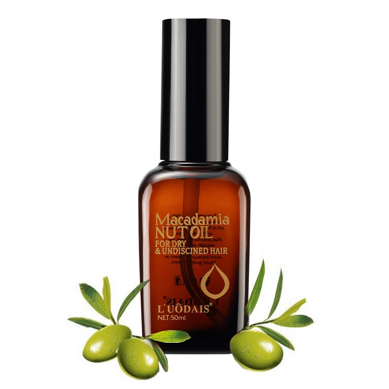 50ml olio per la cura dei capelli trattamento del cuoio capelluto Argan marocchino puro per noci di Macadamia secche e danneggiate