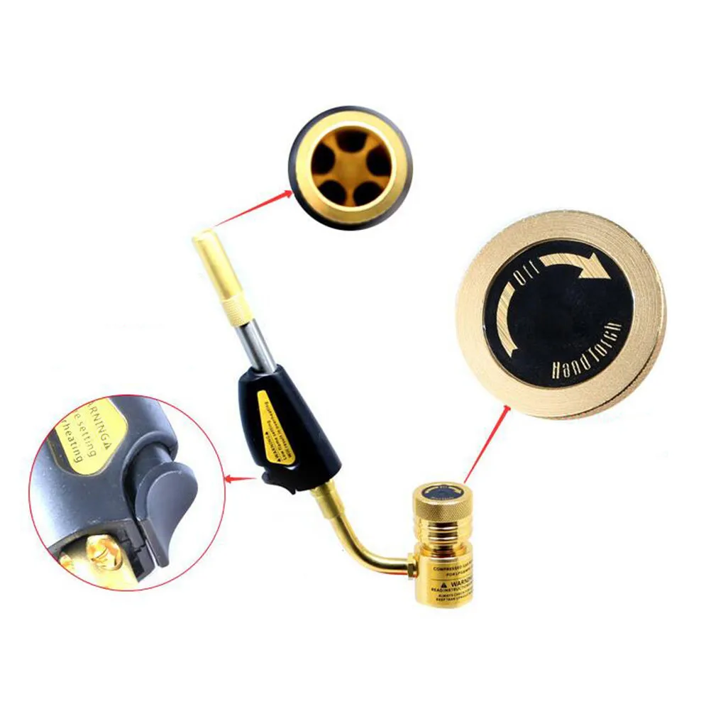 Air Conditioner Repair Torch Electric Hand Handheld Gas Soldering Adjustable Flame Welding Electronic Kit