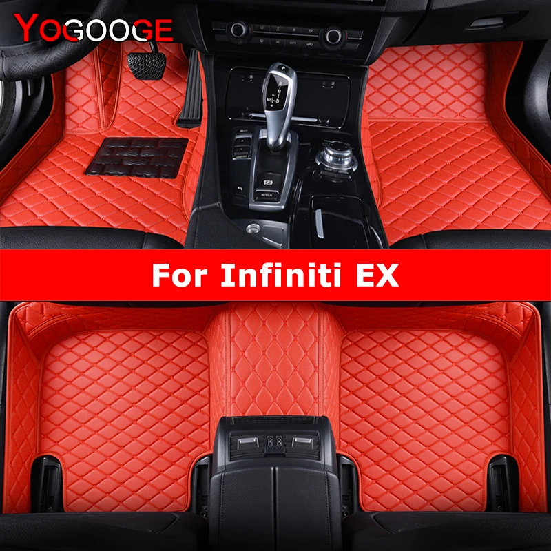 

YOGOOGE Custom Car Floor Mats For Infiniti EX EX25 EX30 EX35 EX37 Auto Carpets Foot Coche Accessorie