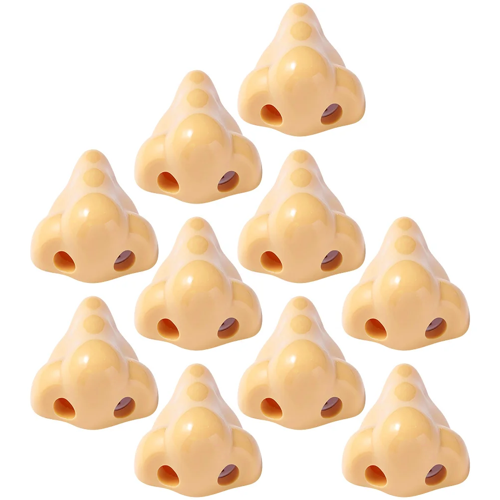 

10pcs Plastic Pencil Sharpener Cute School Supplies Manual Sharpner for Kids Creative Nose Stationery Christmas