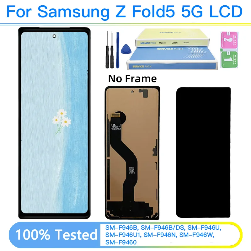 TFT Display For Samsung Z Fold 5 F946B F946U LCD Display Digitizer Touch Screen Replacement Assembly Z Fold5 Display Parts