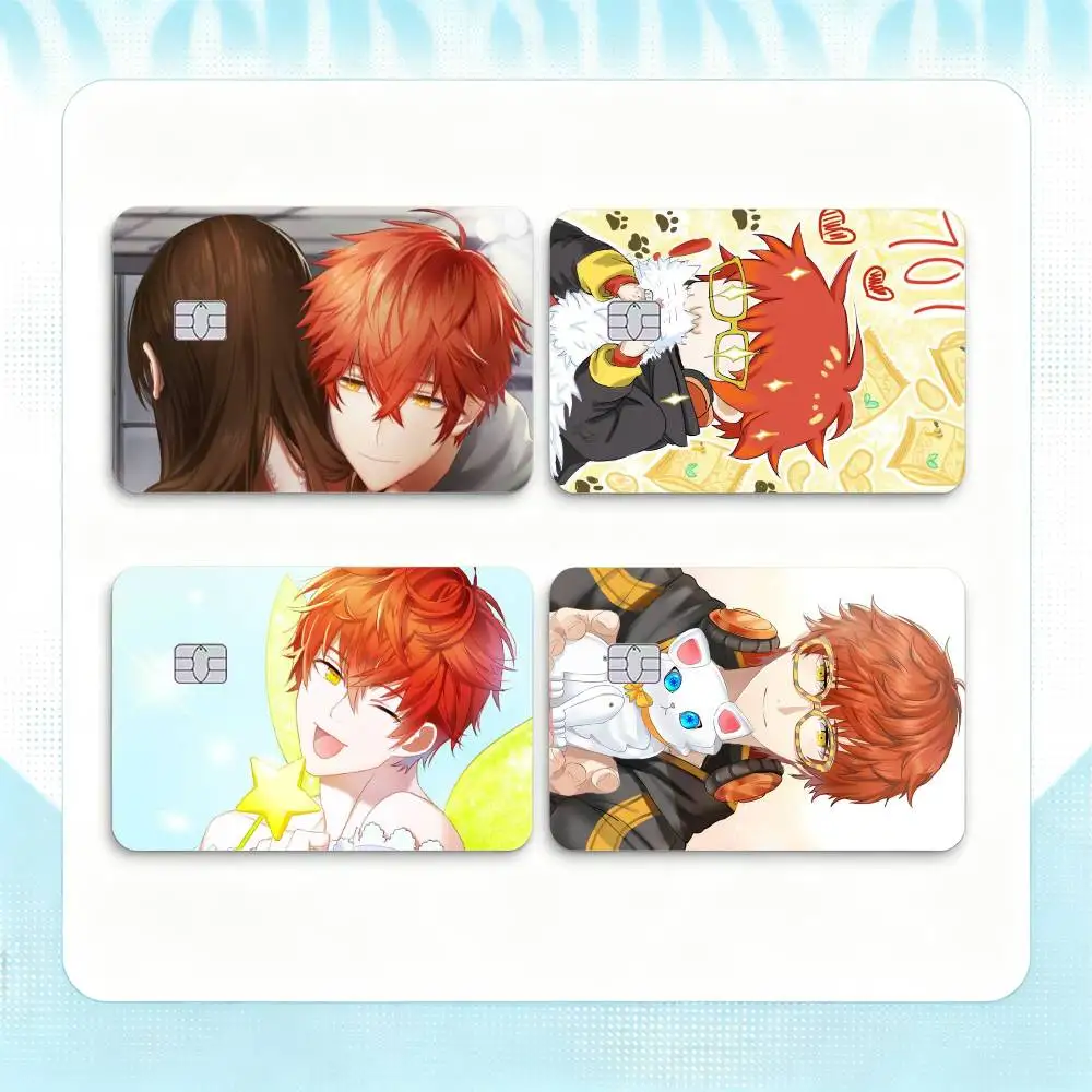 Cute Mystic Messenger Game 707  Credit Card HD Stickers Game Card Decal Small Chip Waterproof Sticker Gift