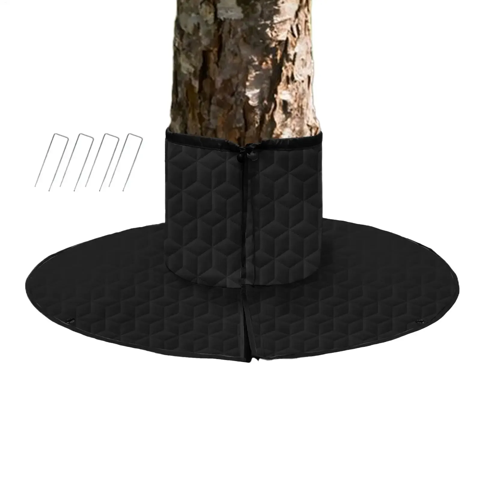 

Крышка для защиты корней дерева на открытом воздухе, регулируемая защитная крышка для корней дерева на открытом воздухе с 4 гвоздями для пальмового сада, пейзажа