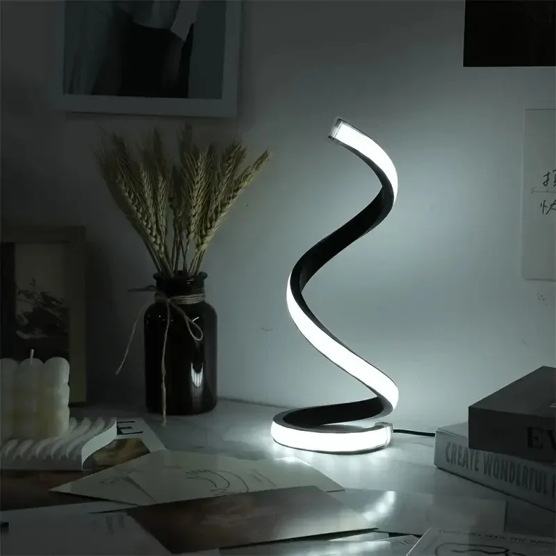 Modern Fashion Color Infinite Dimming Flexible Snake Shaped Table LED Floor Lamps Lights for Bedroom Home Decoration Chandelier