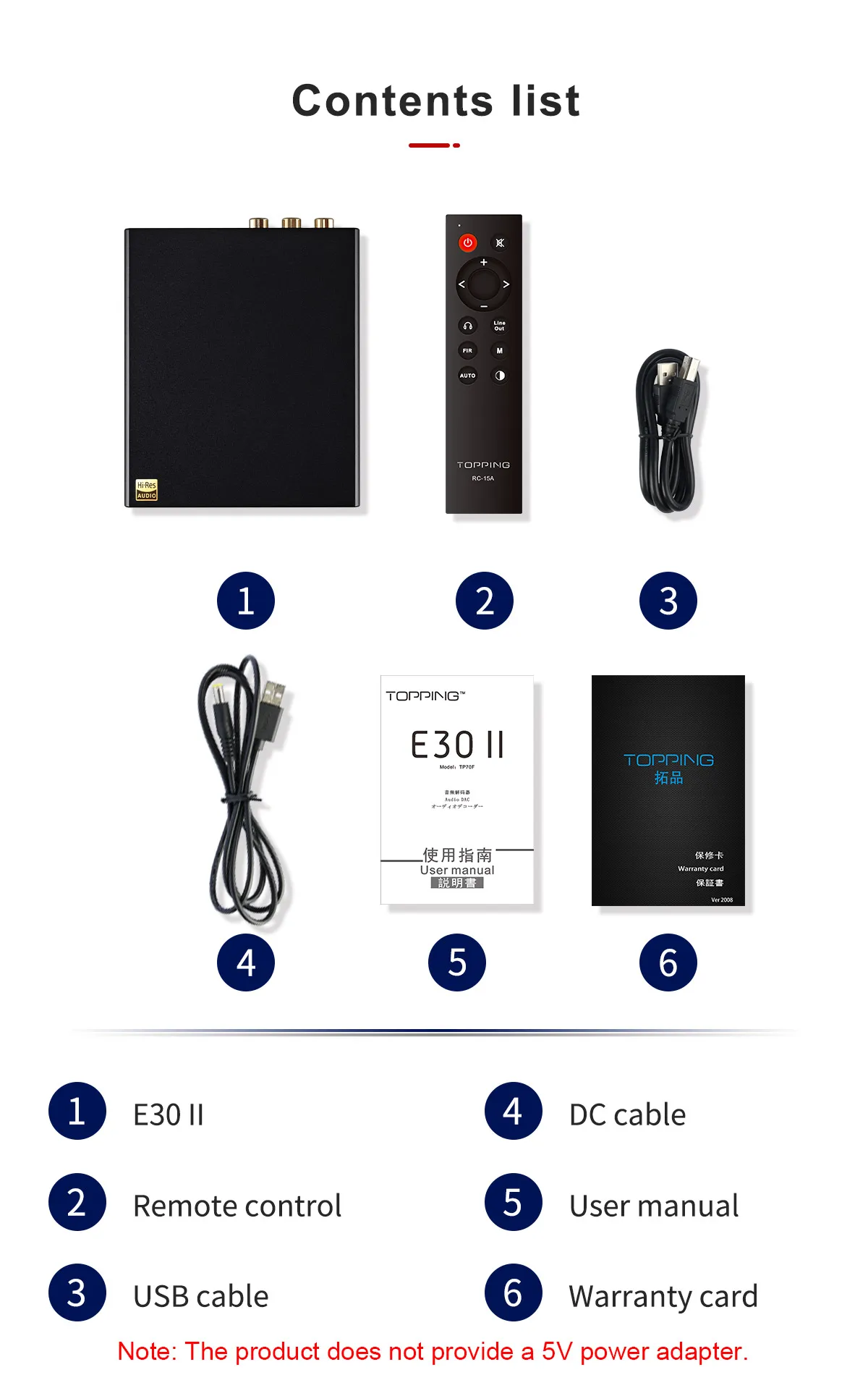 TOPPING E30 II ถอดรหัส 2 * AK4493S DAC Hi-Res Audio XMOS AU208 Touch การทํางาน E30II พร้อมรีโมทคอนโทรล Preamp DAC