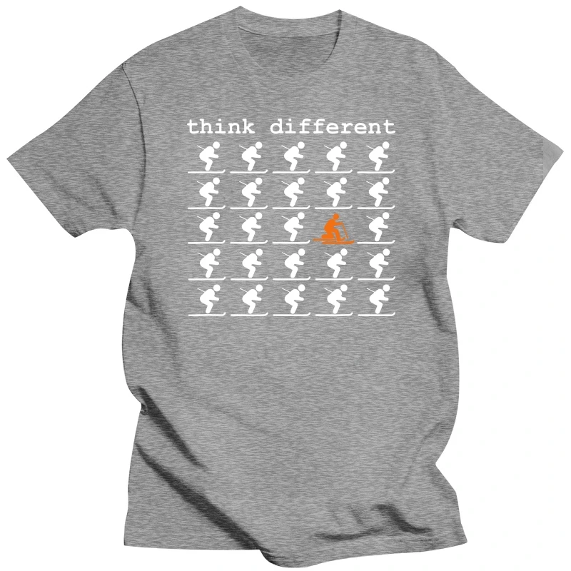 2020 Top Quality Telemark Skiing Free your Heel - Think Different Ski Tshirt Short-Sleeve Unisex T-Shirt