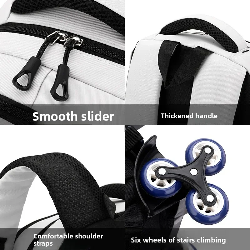 2025 Zaino con tirante scrivibile per studenti delle scuole medie Zaino rimovibile di grande capacità maschile per studenti della scuola primaria