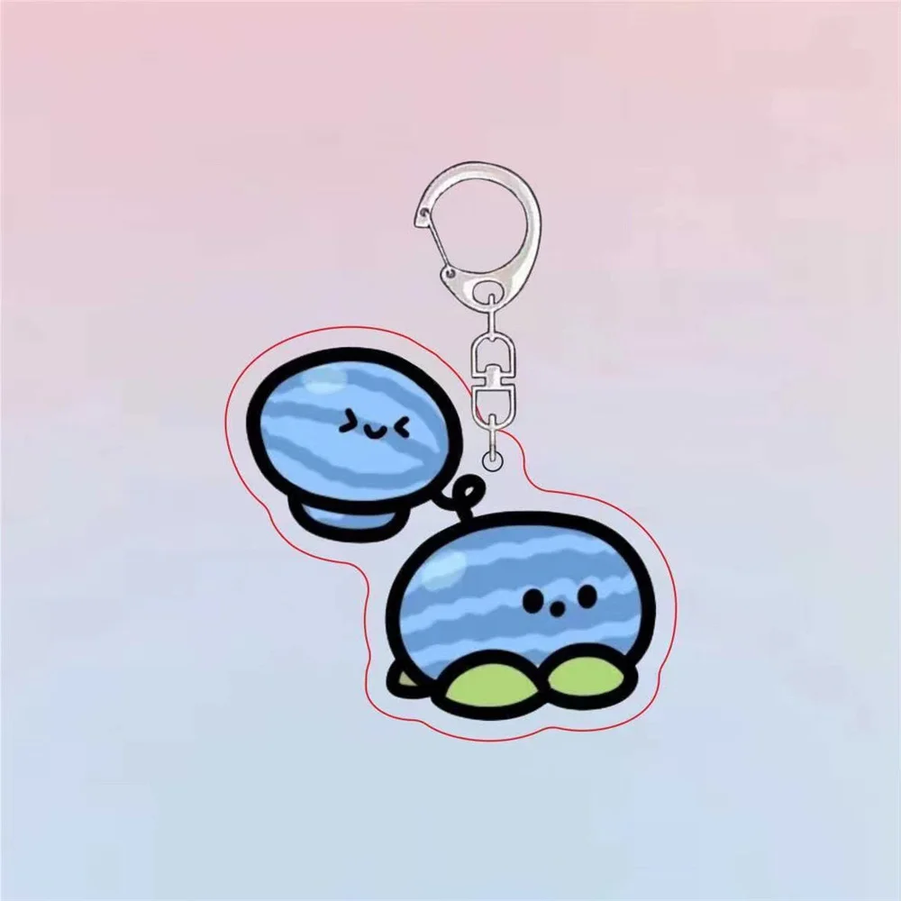 6 سنتيمتر لعبة معركة الخضار سلسلة مفاتيح مصنوعة من الأكريليك نموذج تأثيري شخصيات حلية اكسسوارات عيد الميلاد جمع الهدايا #2